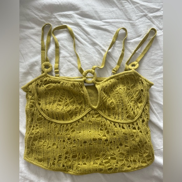 Danielle guizio knit green cutout top - Picture 2 of 4